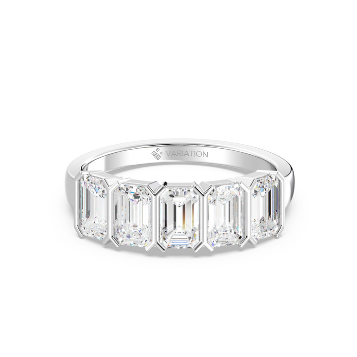 Emerald Eternity Wedding Band