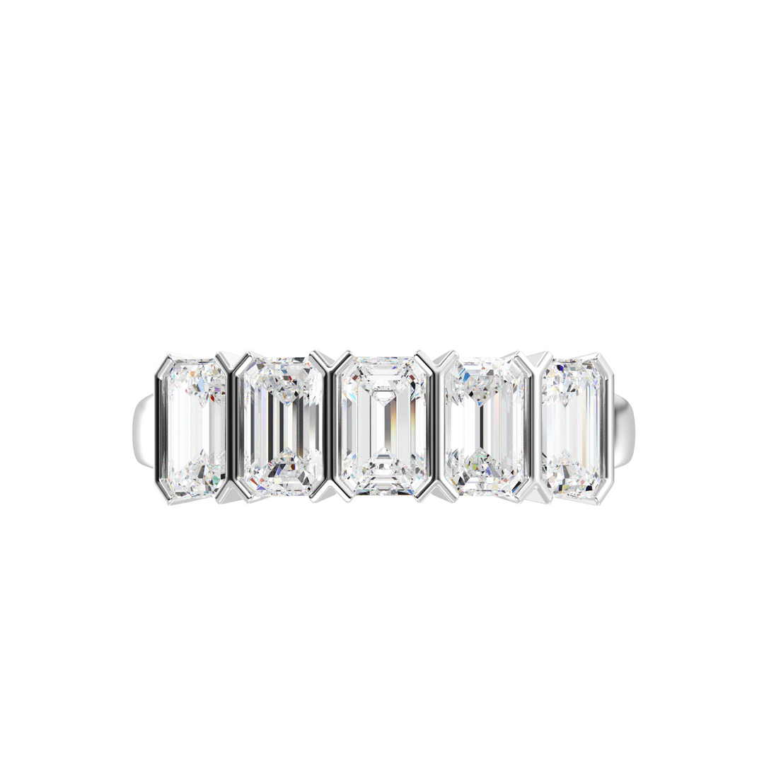 Emerald Eternity Wedding Band