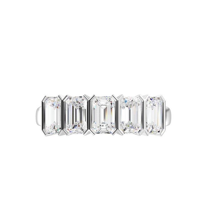 Emerald Eternity Wedding Band