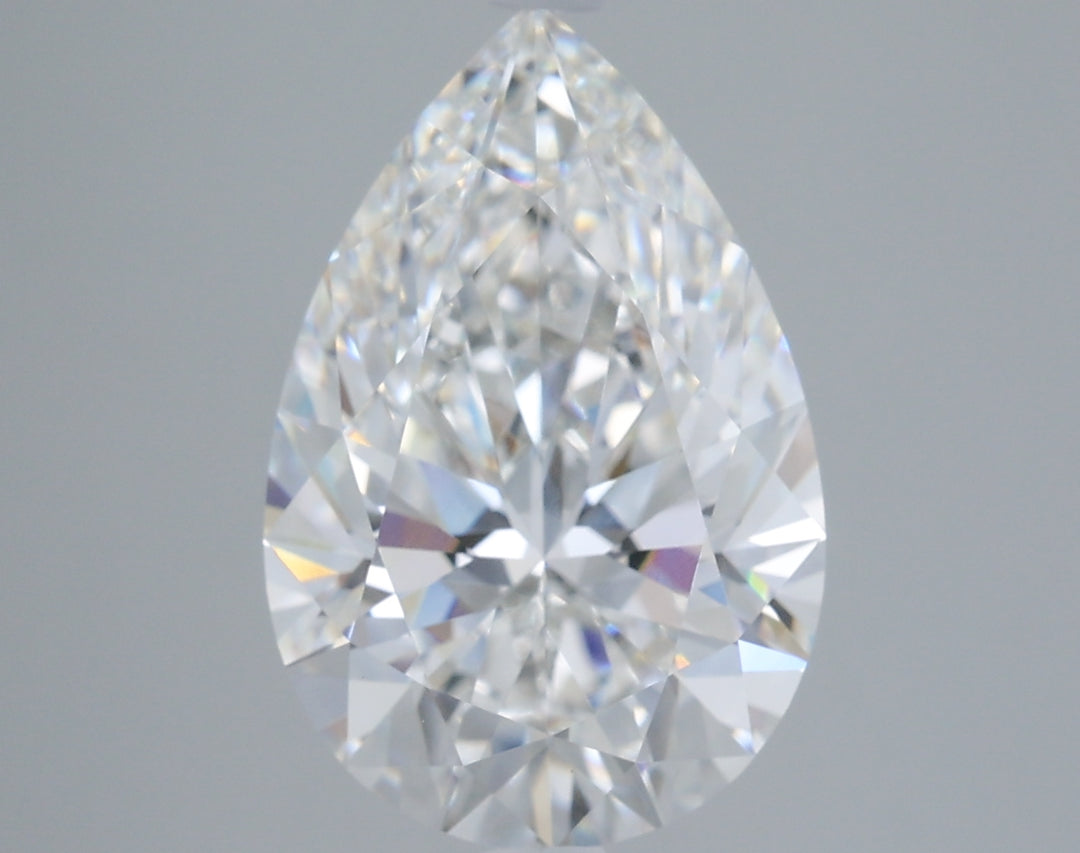 5.07 Carat Pear Cut Lab Grown Diamond, VVS2/E