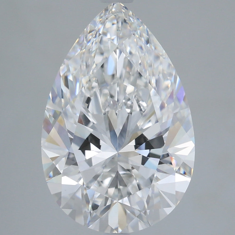 5.08 Carat Pear Cut Lab Grown Diamond VVS2E