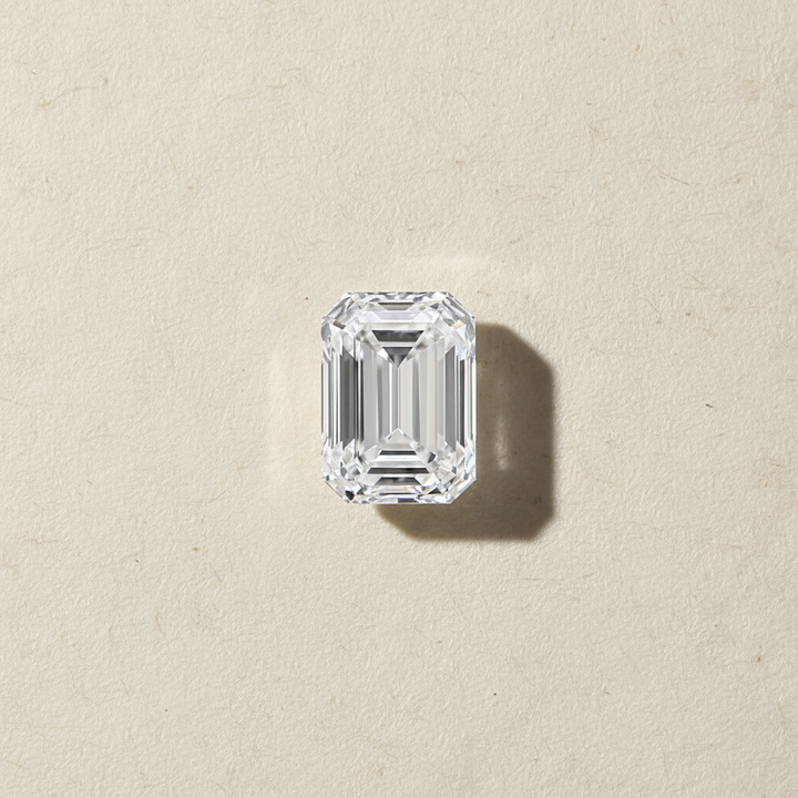 4.01 Carat Emerald Cut Lab Grown Diamond, VVS2/D