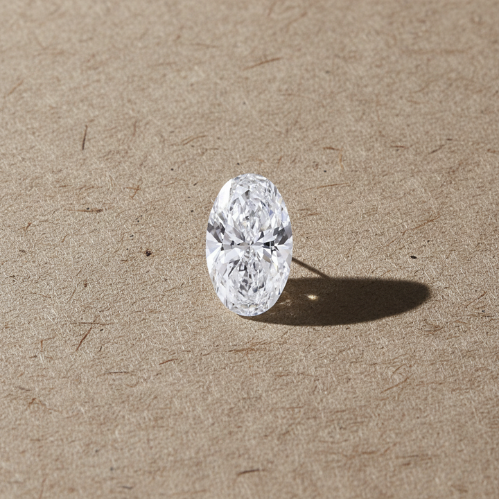 2,04 karaat ovaal geslepen laboratoriumdiamant, VS2/F