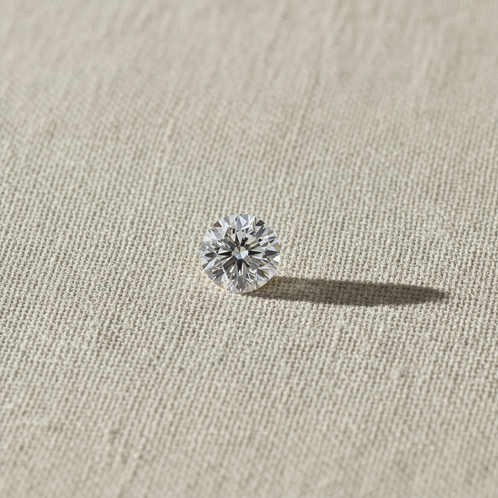 1 karaat ronde lab-gegroeide diamant, VVS2/E