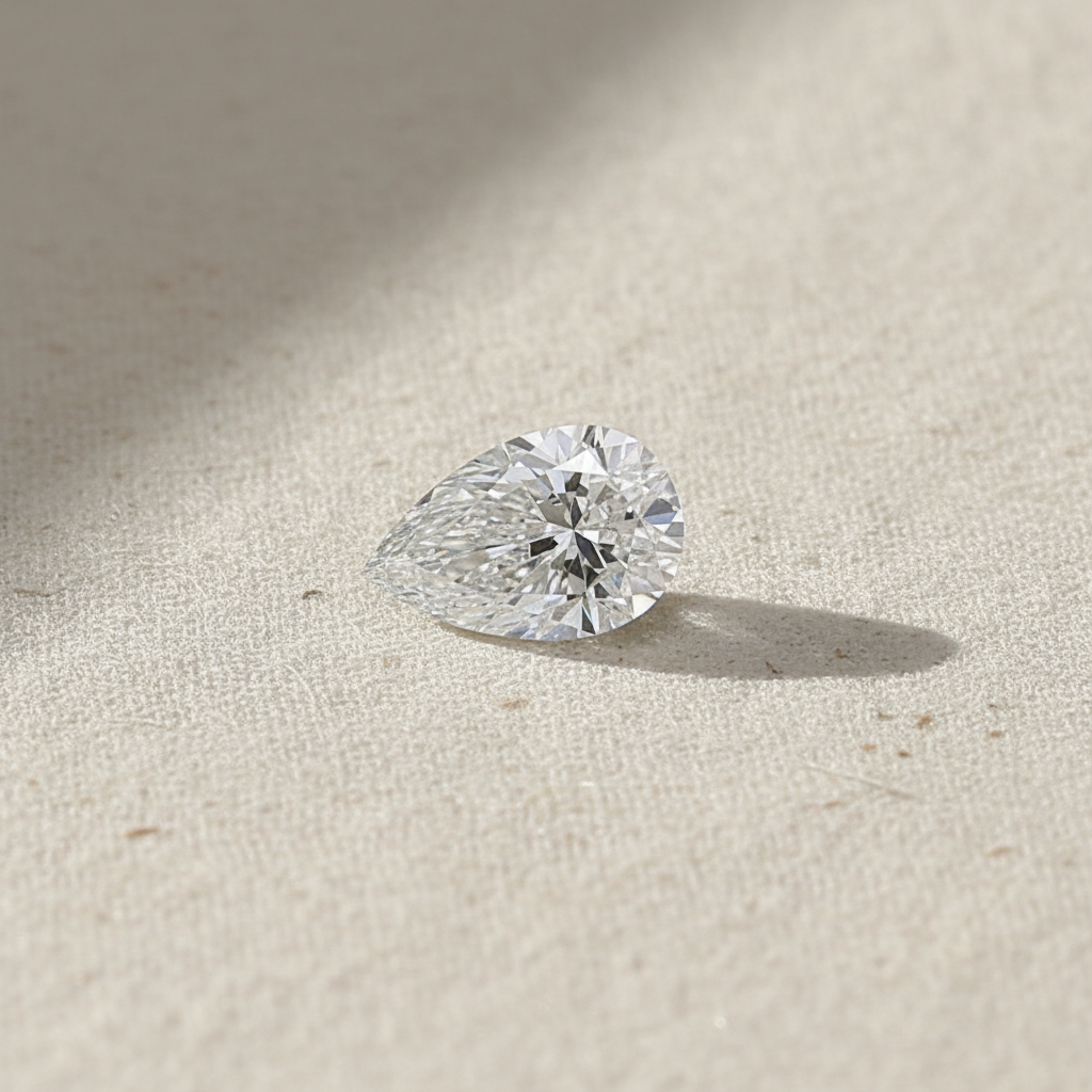 1.00 Carat Pear Cut Lab Grown Diamond VS1 F Color IGI Certified
