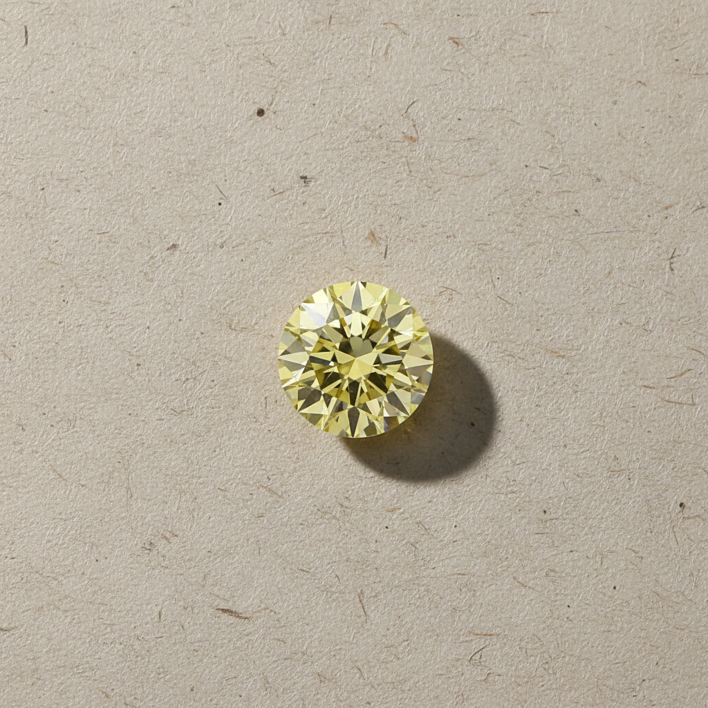 2.00 Carat Round Fancy Intense Yellow Lab Grown Diamond VS1 IGI Certified