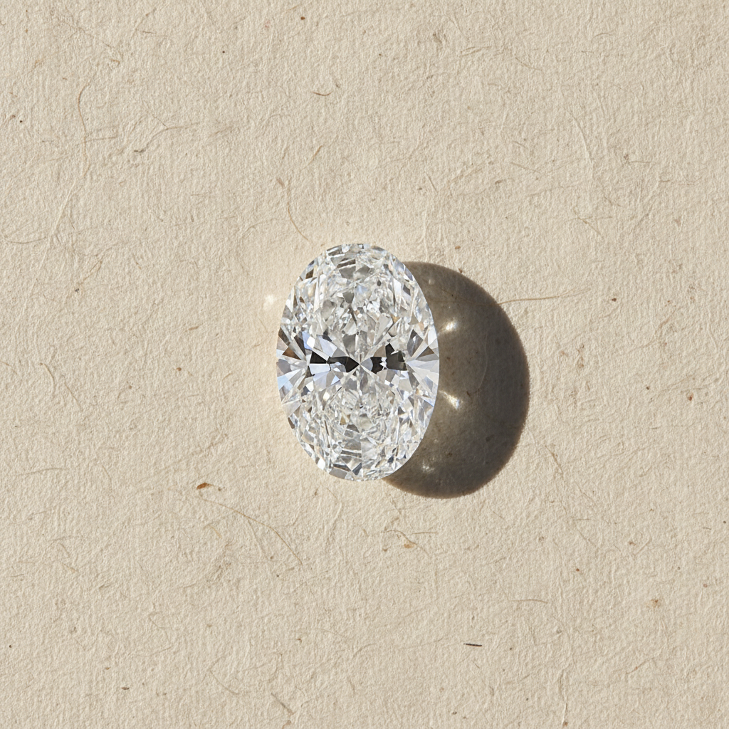 2.01 Carat E VVS2 Oval Lab Grown Diamond IGI Certified
