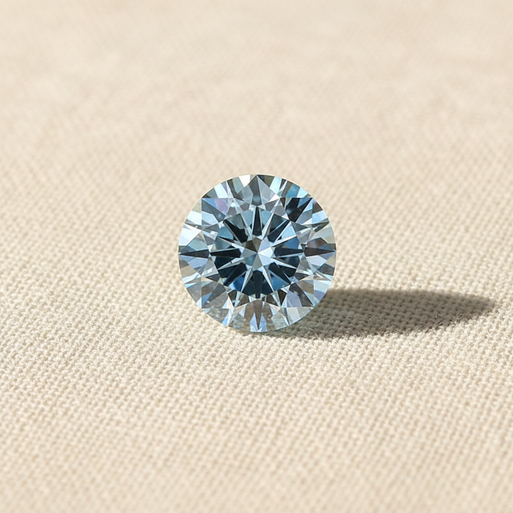 2.09 Carat Round Fancy Vivid Green Lab Grown Diamond VVS2 IGI Certified