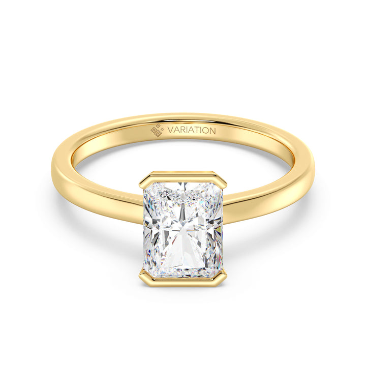 2 Carat Oval Cut Diamond Engagement Ring and Wedding Band Set in Yellow Gold