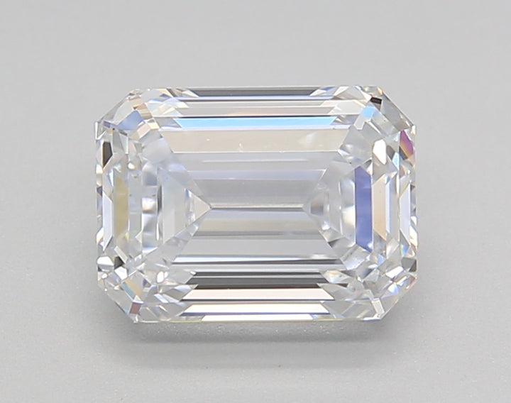 2.00 CT Emerald Cut Lab-Grown Diamond, D Color, VS1 Clarity