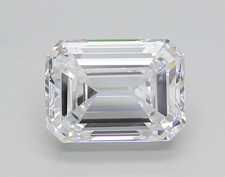 2.00 CT Emerald Cut Lab-Grown Diamond, D Color, VS1 Clarity