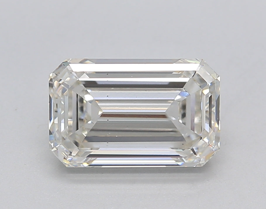 2.00 CT Emerald Cut Lab-Grown Diamond, G Color, VS1 Clarity