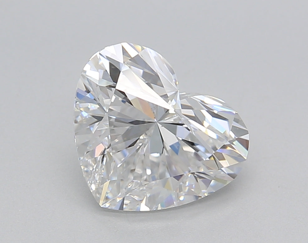 2.00 CT Heart Lab-Grown Diamond - VS2 Clarity, D Color, IGI Certified