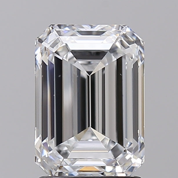 2.00 CT Lab-Grown Emerald Cut Diamond - IGI Certified, D Color, VS2 Clarity
