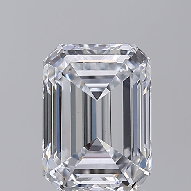 2.00 CT Lab-Grown Emerald Cut Diamond - IGI Certified, E Color, VVS2 Clarity