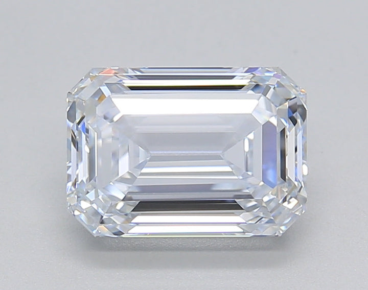 2.00 CT Lab-Grown Emerald Cut Diamond - IGI Certified, F Color, VVS2 Clarity