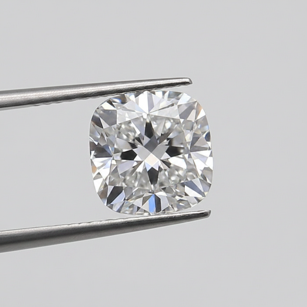 Diamant cultivé en laboratoire taille coussin de 2,00 carats, VS2/E