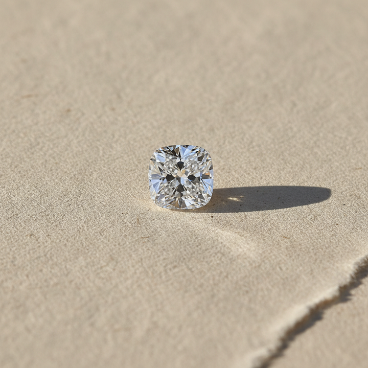Diamant cultivé en laboratoire taille coussin de 2,00 carats, VS2/E