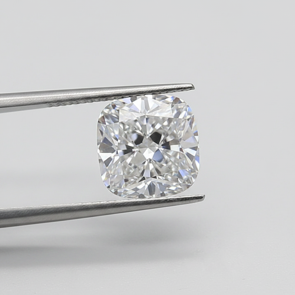 Diamant cultivé en laboratoire taille coussin de 2,00 carats, VS2/E