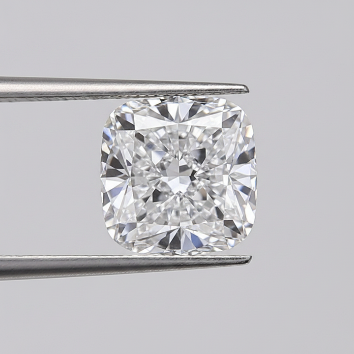 Diamant cultivé en laboratoire taille coussin de 2,00 carats, VVS2/D