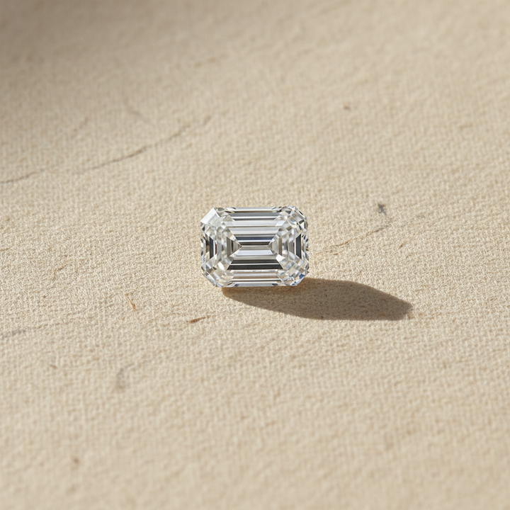 Diamant cultivé en laboratoire taille émeraude de 2,00 carats, VS1/D