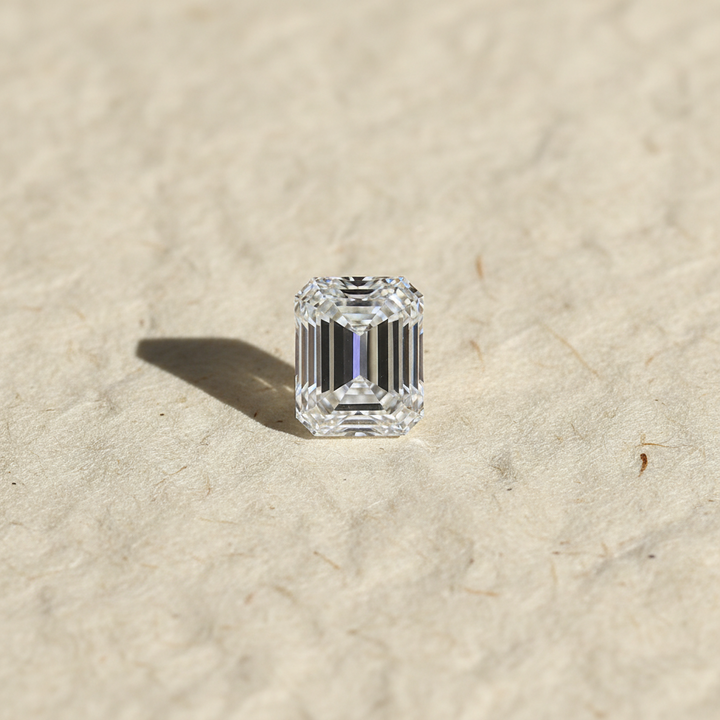 Diamant cultivé en laboratoire taille émeraude de 2,00 carats, VS1/D