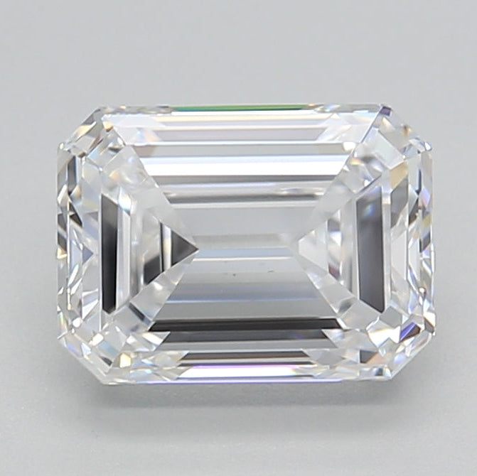 2.00 Carat Emerald Lab Grown Diamond VS1 D
