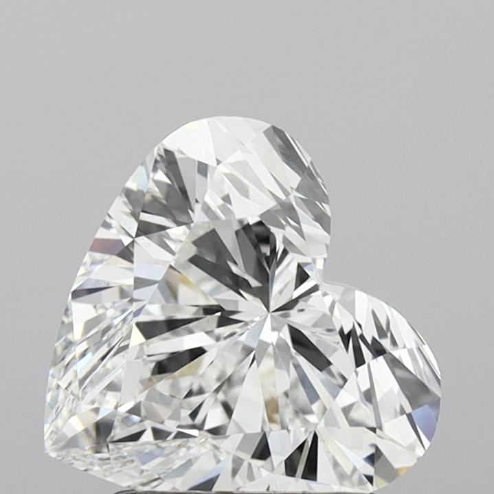 2,00 Karat herzförmiger, im Labor gezüchteter Diamant VS1D
