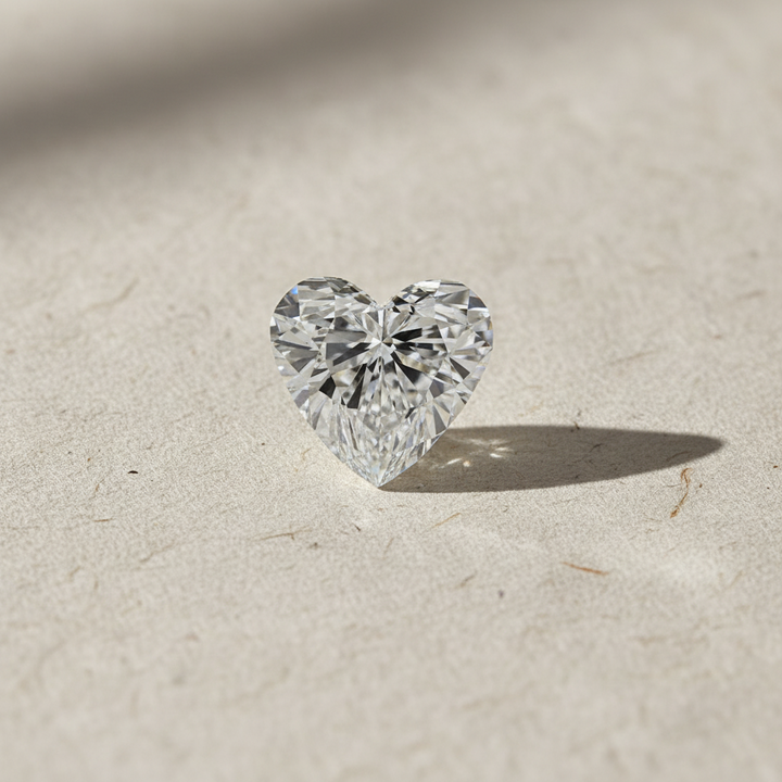 2.00 Carat Heart Cut Lab Grown Diamond VS1 D Color IGI Certified
