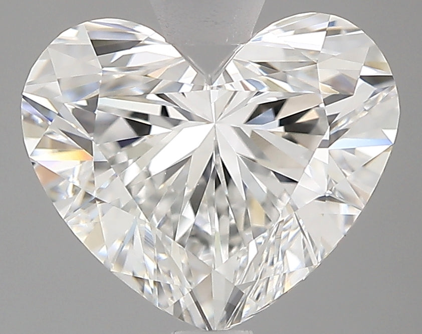 Diamant cultivé en laboratoire, taille cœur, 2,00 carats, VS1E