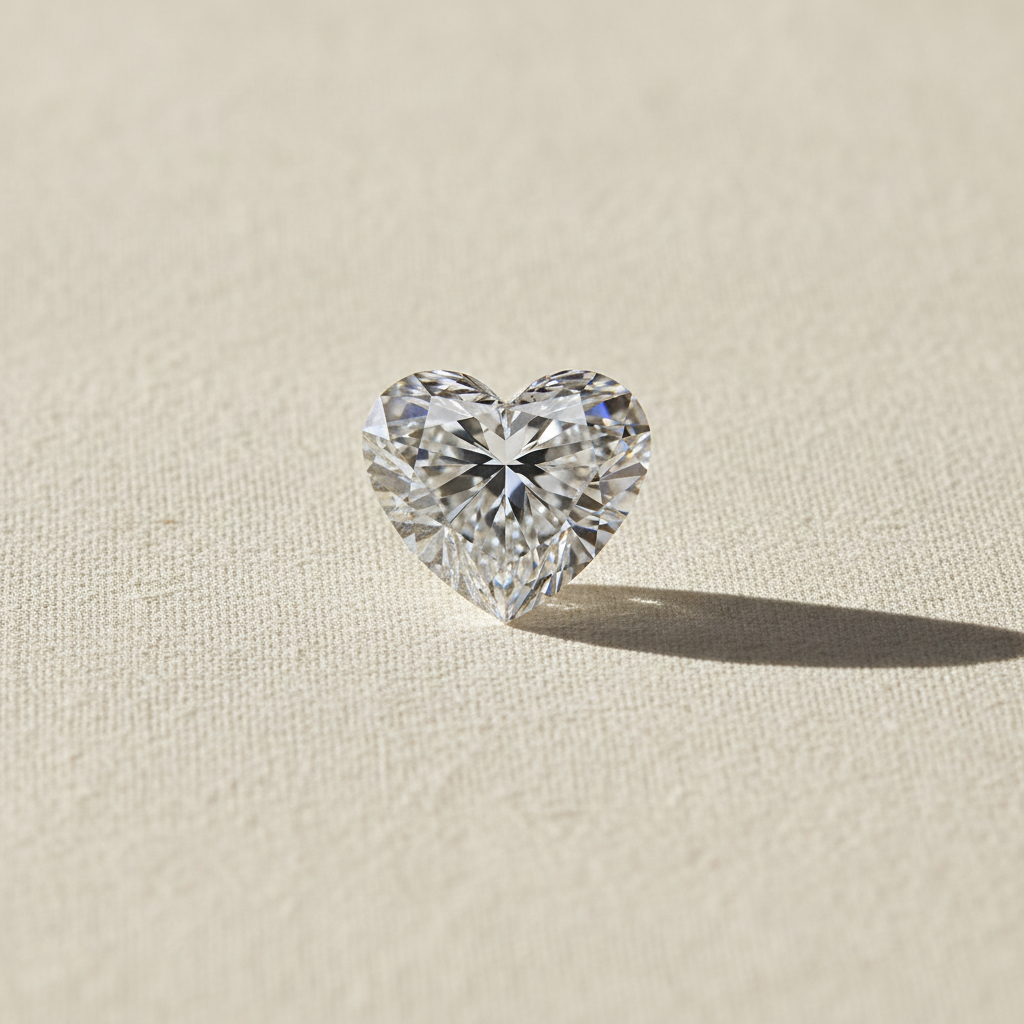 2.00 Carat Heart Cut Lab Grown Diamond VVS1 E Color IGI Certified
