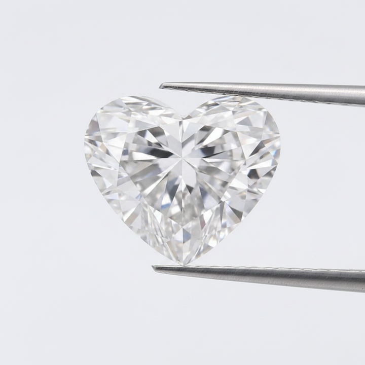 2.00 Carat E VVS1 Heart Shape CVD Lab Grown Diamond IGI Certified
