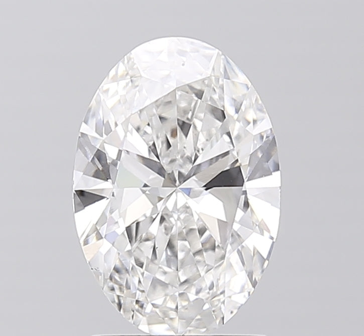 2.00 Carat Oval Cut Lab Grown Diamond, VS1/E