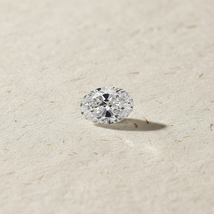 2,00 karaat ovale lab-grown diamant, VS1/D