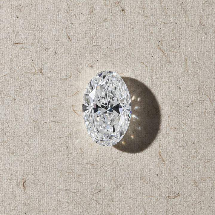 2,00 karaat ovale lab-grown diamant, VVS2/D