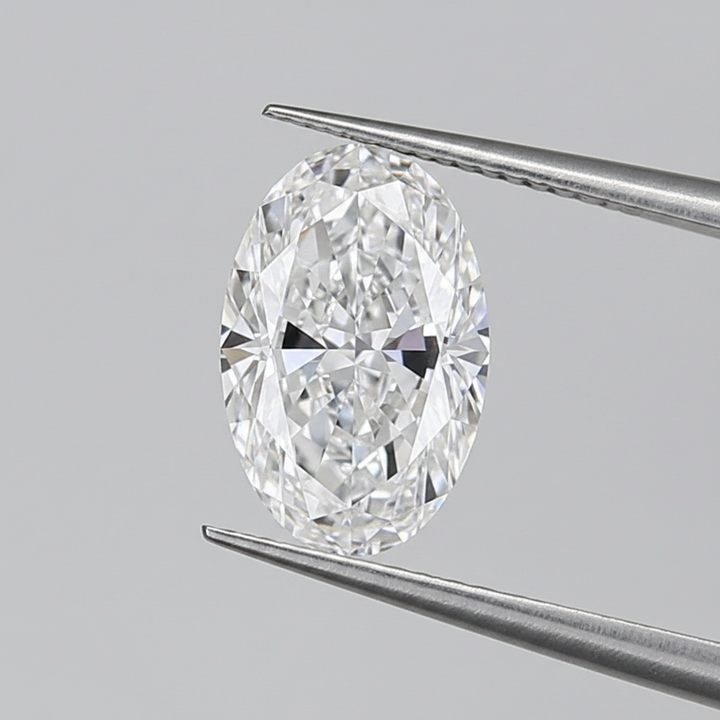 2,00 karaat ovale lab-grown diamant, VVS2/D