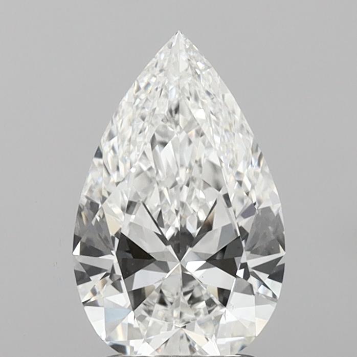 2.00 Carat Pear Cut Lab Grown Diamond VS1E