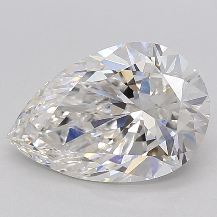 2.00 Carat Pear Cut Lab Grown Diamond VS1 F