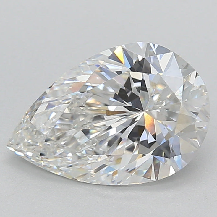 2.00 Carat Pear Cut Lab Grown Diamond VS1 F