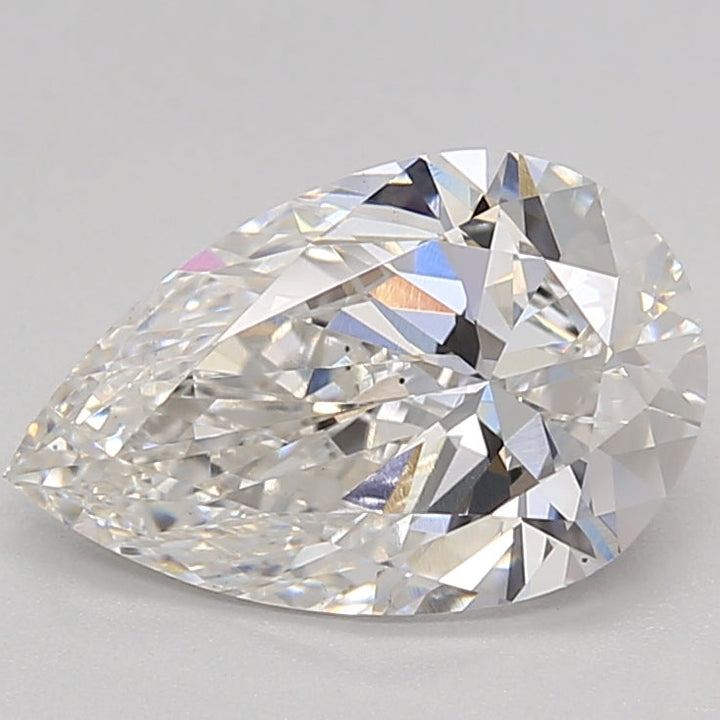 2.00 Carat Pear Cut Lab Grown Diamond VS2 F