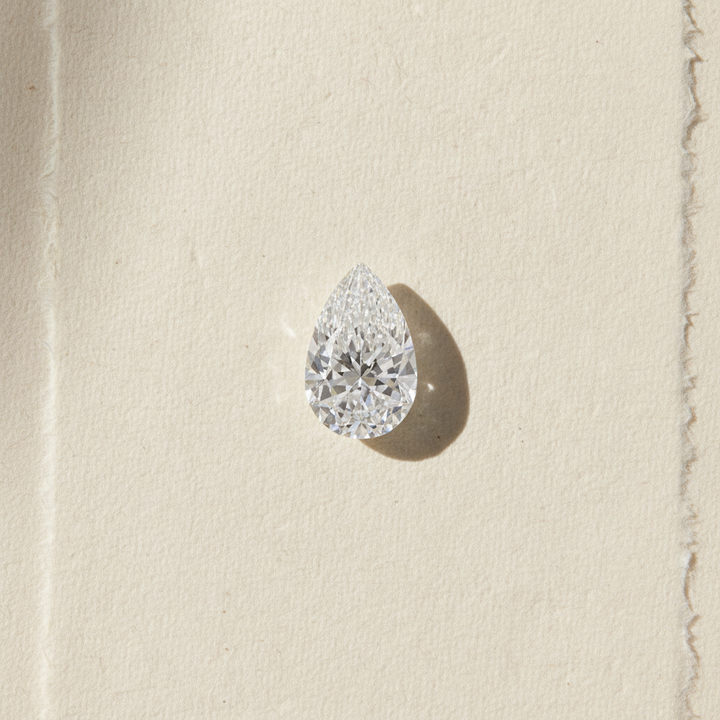 2.00 Carat Pear Cut Lab Grown Diamond VVS1 D Color IGI Certified
