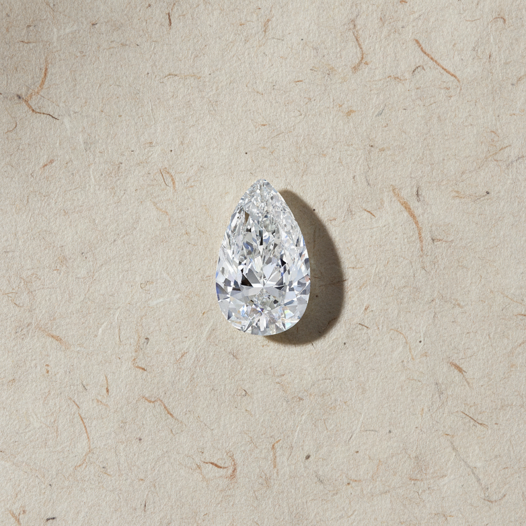 2.00 Carat Pear Cut Lab Grown Diamond VVS2 F Color IGI Certified
