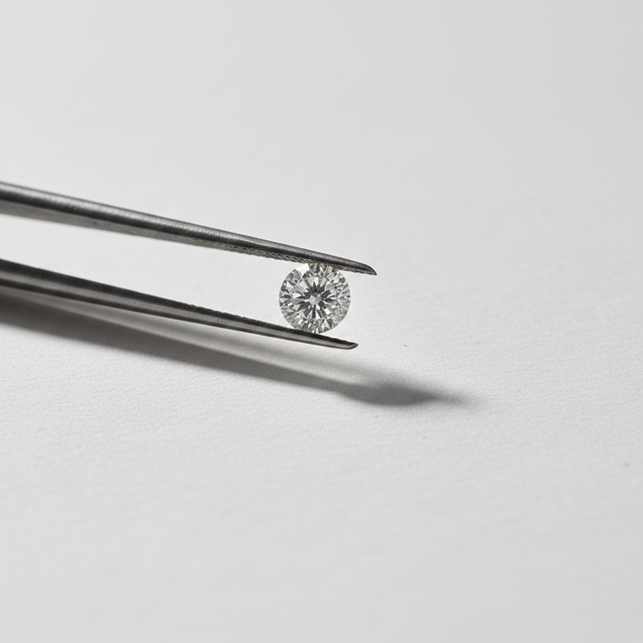 Diamante cultivado em laboratório com lapidação portuguesa de 2,00 quilates, VS1/D