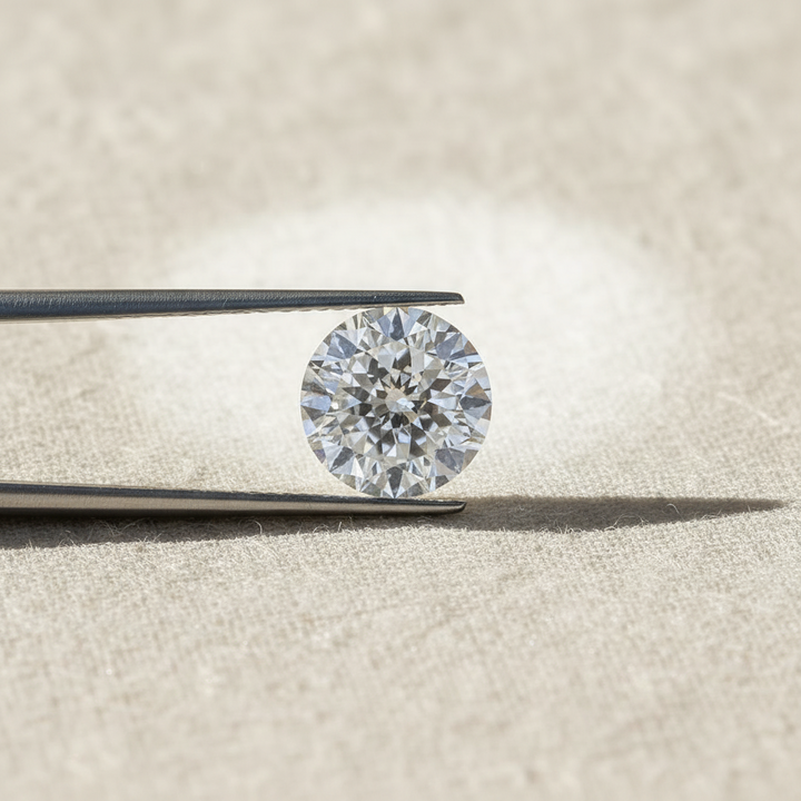 Diamante cultivado em laboratório com lapidação portuguesa de 2,00 quilates, VS1/D