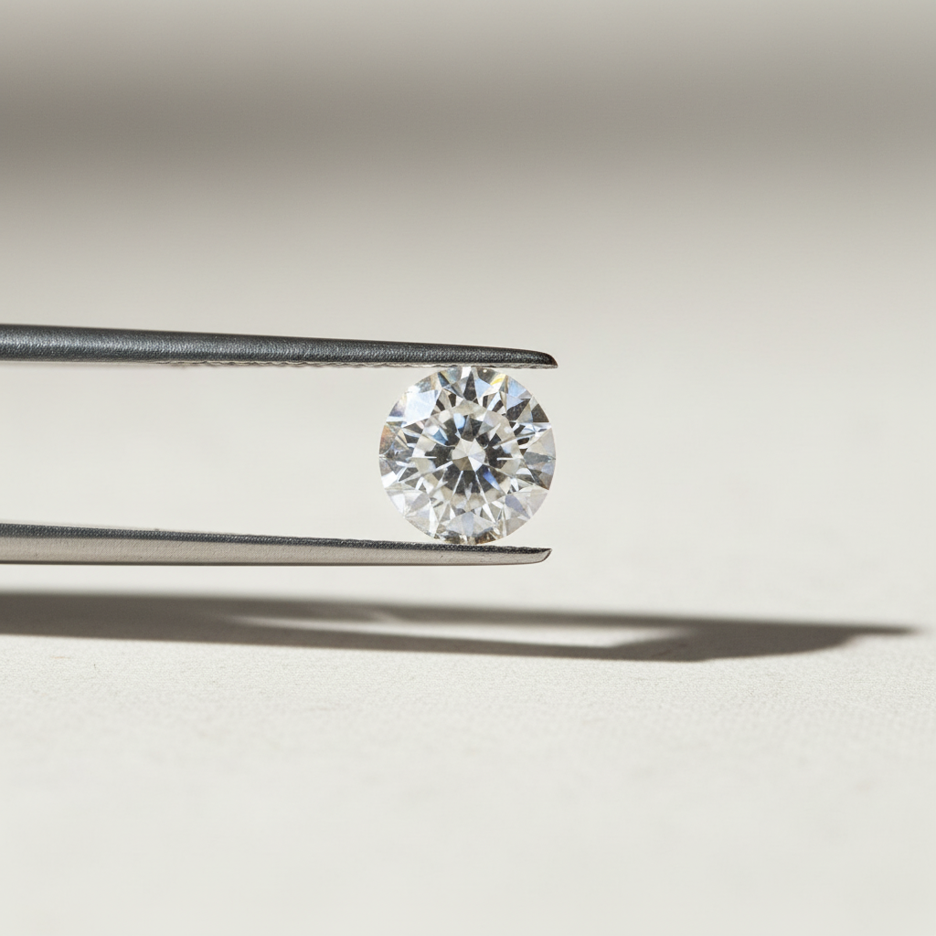 Diamante cultivado em laboratório com lapidação portuguesa de 2,00 quilates, VS1/D