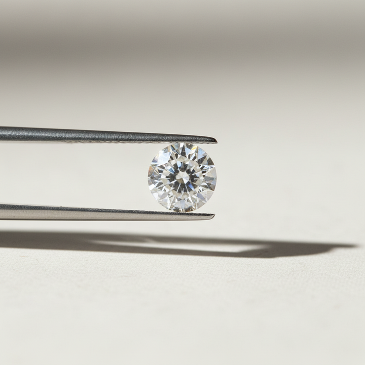 Diamante cultivado em laboratório com lapidação portuguesa de 2,00 quilates, VS1/D