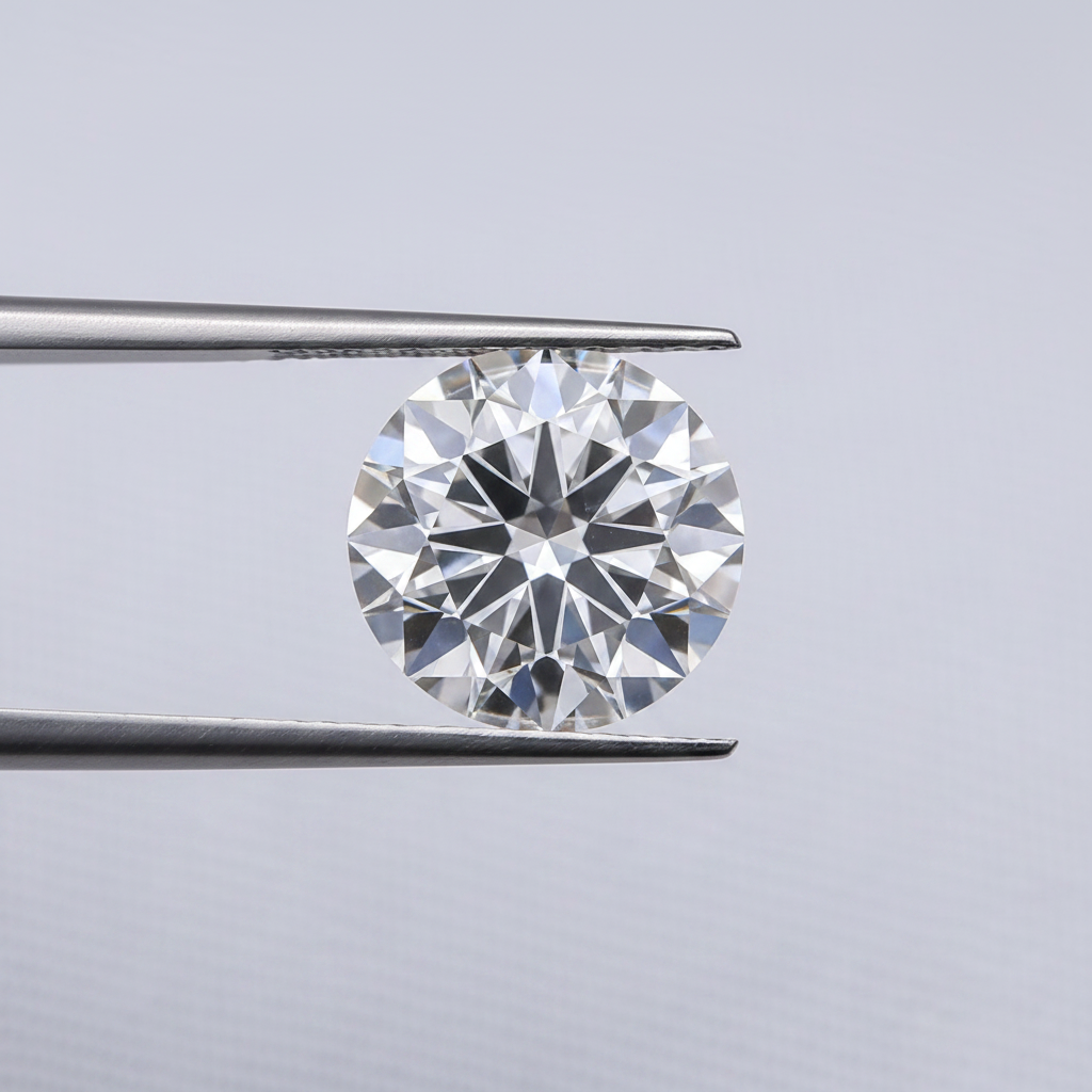IGI Certified 2.00 Ct D Color VVS1 Round CVD Diamond with 8.12mm Diameter
