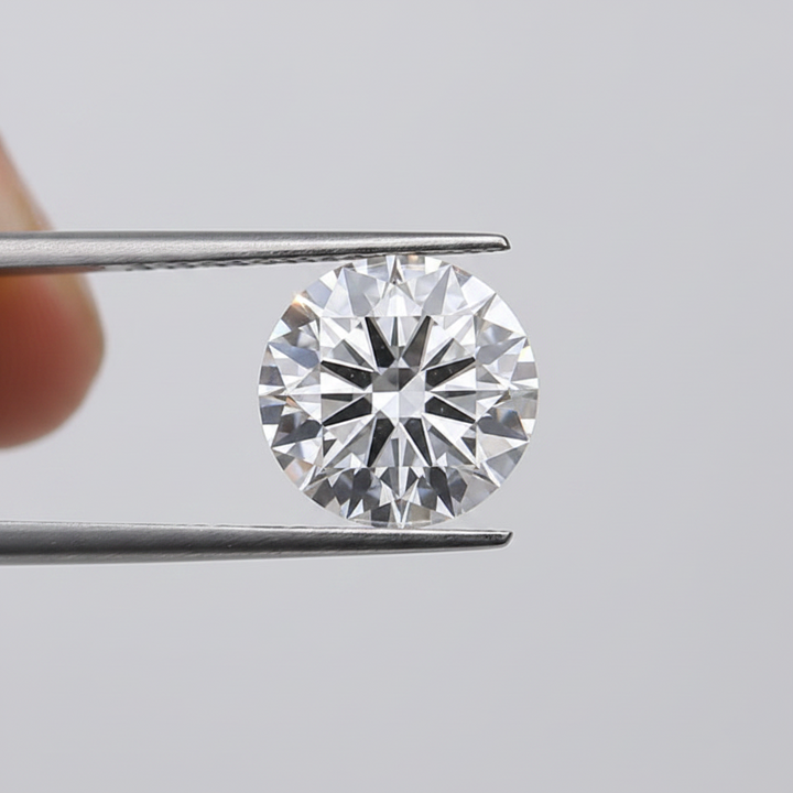 Diamante redondo cultivado en laboratorio de 2,00 quilates, VS1/D