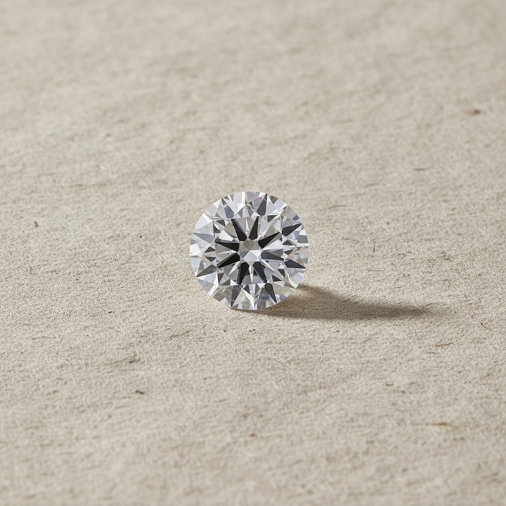 Diamante redondo cultivado en laboratorio de 2,00 quilates, VS1/D
