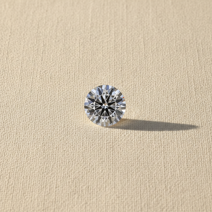 Diamante redondo cultivado en laboratorio de 2,00 quilates, VS1/D